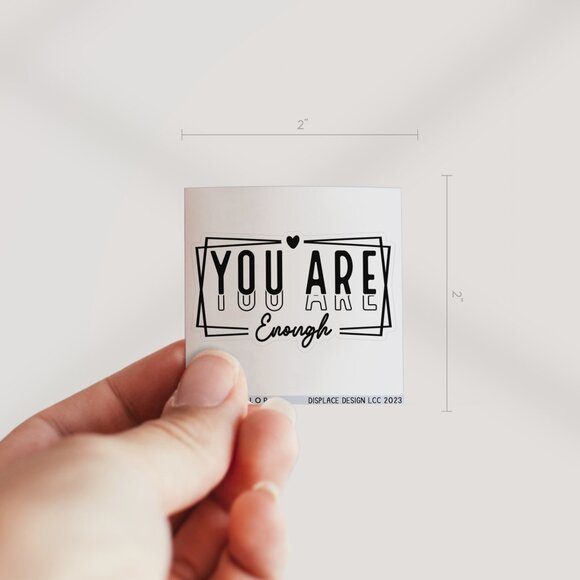 3pc - "You Are Enough" Sticker Pack – Water Bottle, Tumbler, Laptop - Picture 4 of 8